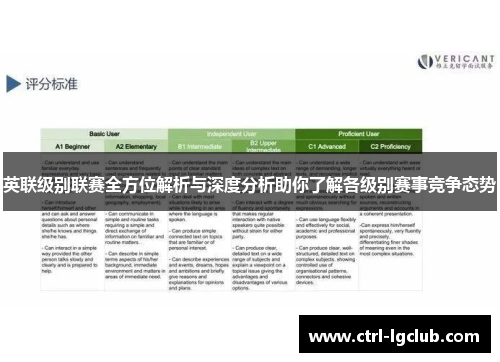 英联级别联赛全方位解析与深度分析助你了解各级别赛事竞争态势 英联级别联赛全方位解析与深度分析助你了解各级别赛事竞争态势